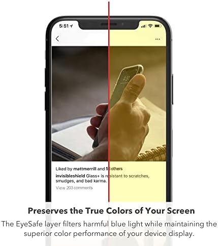 ZAGG InvisibleShield Üveg VisionGuard+ - képernyővédő fólia - iPhone 11 Pro Max - Ütközés elleni Védelem - ügy Barátságos