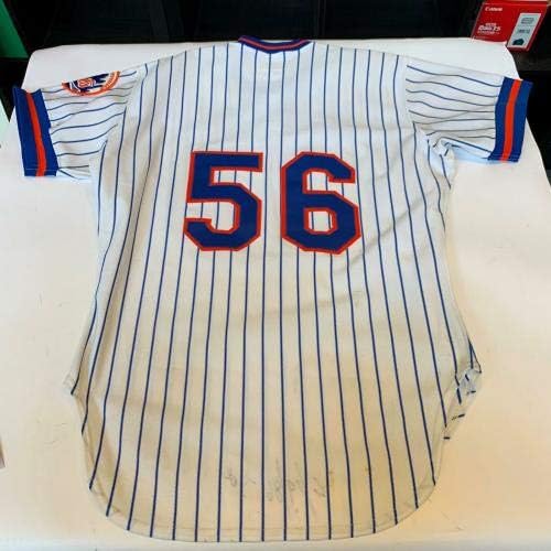Ritka Tom Seaver Aláírt 1982 New York Mets Játék Használt Mez SZÖVETSÉG COA - MLB Dedikált Játék Használt Mezek