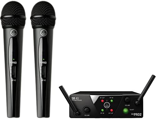 AKG WMS40 Mini Dual Vocal Set Vezeték nélküli Mikrofon Rendszer, Fekete