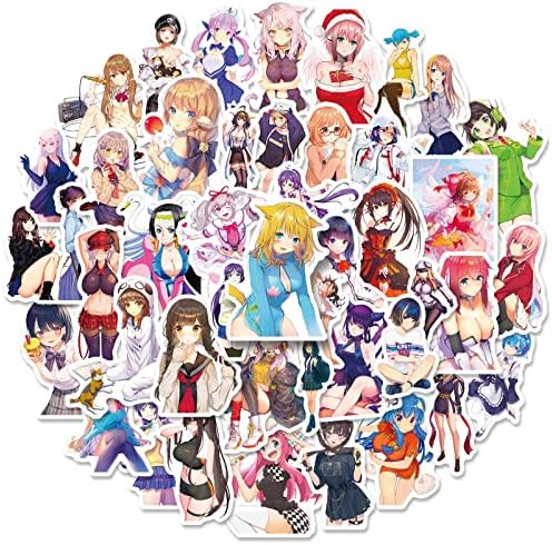 Thrcat Vegyes Anime Lányok Matricák 100 Csomag vizes Palackok Matricák-Vízálló a Gördeszka,Laptop,Számítógép,Telefon Esetekben,Gitár,Hűtőszekrény,Kupa