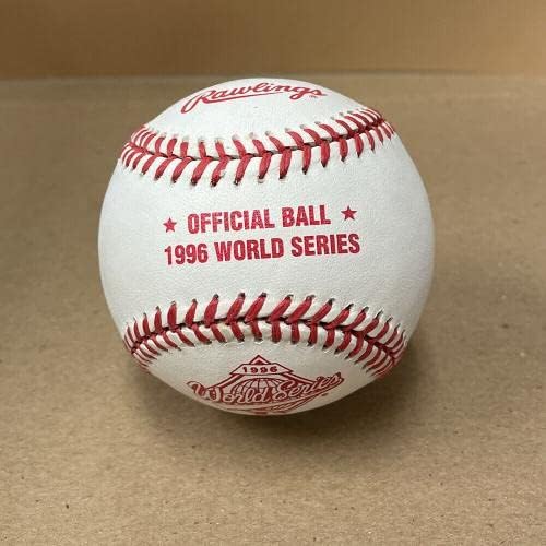 Jimmy Kulcs Aláírt Hivatalos 1996-Os World Series Baseball Automatikus B&E Hologram - Dedikált Baseball