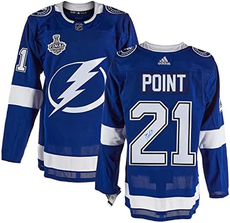 Brayden Pont Tampa Bay Lightning Aláírt 2020-As Stanley Kupa Adidas Jersey - Dedikált NHL-Mezek