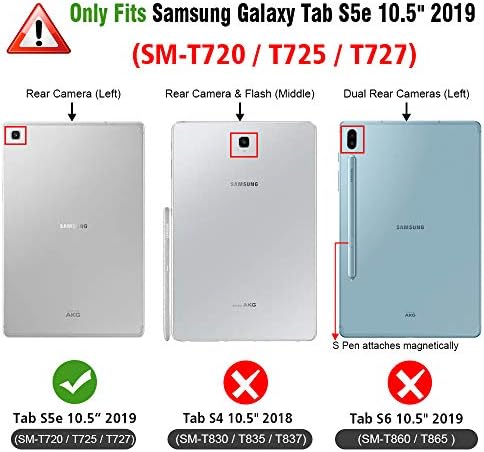 Fintie SlimShell Esetben a Samsung Galaxy Tab S5e 10.5 2019 Modell SM-T720(Wi-Fi) SM-T725(LTE) SM-T727(Verizon/Sprint), Ultra