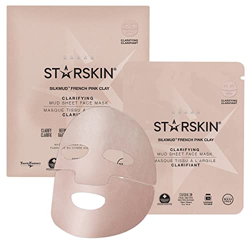 STARSKIN Silkmud Rózsaszín francia Agyag Tisztító Iszap Lap Arc-Maszk - Káosz-Ingyenes Maszk - Megnyitja a Pórusokat, valamint