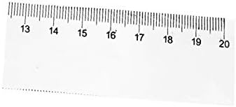 X-mosás ragályos Átlátszó Műanyag Metrikus 20cm Intézkedés Tartomány Egyenesen Uralkodók Mérési Eszköz 9pcs(Plástico transparente
