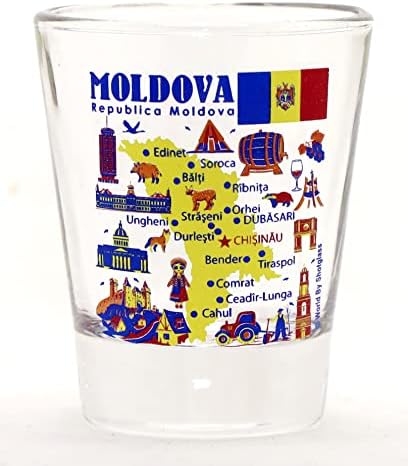 Moldova Tereptárgyak, illetve az Ikonokat, Kollázs, Pohár