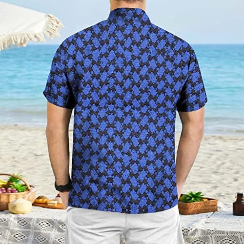 XXBR Férfi Hawaii Ing, Gradiens Rövid Ujjú Gomb Le Vintage Hajtóka Top Nyári Trópusi Laza Laza Beach-shirt Póló Férfi ruházat