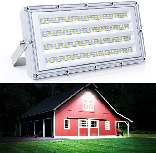LED égő Lámpákkal Kültéri, 100W 10000LM Kívül LED-es munkalámpa a 6500 K Nappal Fehér, IP66 Vízálló Biztonsági Világítás