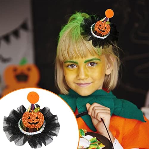 DBYLXMN Gyerekek Halloween Fejpánt Villogó Fények Csipke Kalap Hajtű Gyermekek Ajándékok Világító Buli, Vintage Csatot hajcsat