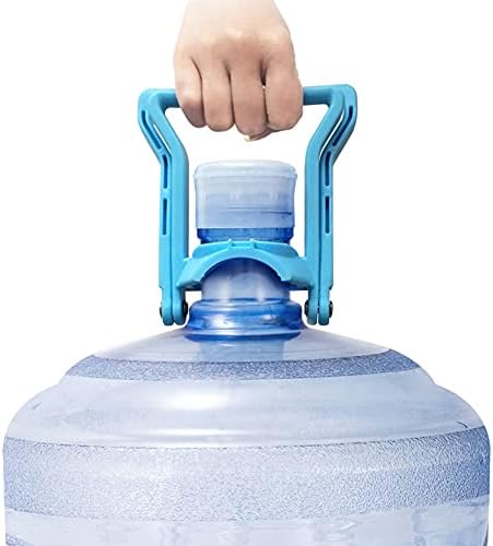 2db Víz Üveg Hordozó Emelő, 5 Liter Speciális Ergonomikus Ivóvíz Üveg Fogantyú csúszásgátló Könnyen hordozható(Kék)