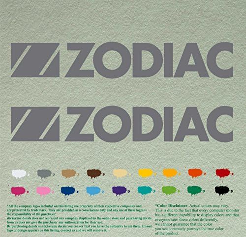 Pár Zodiákus Hajók Kompatibilis Csere Matricák Vinyl Matricák Hajó Külső Motorral, 2 (12, Fekete 070)