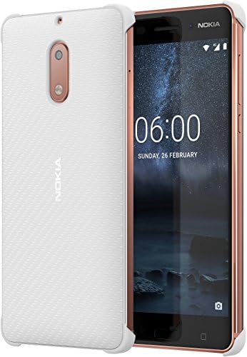 Nokia 1 A21 M9700VA 802 Szénszálas Design tok Nokia 6 Gyöngy Fehér
