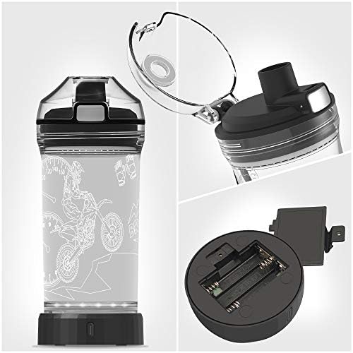 YuanDian Fény Gyerekek Üveg Vizet, 3D motoros Design - 14 OZ BPA Mentes Tritan Környezetbarát - Iszik Csésze Ajándék Gyerekeknek