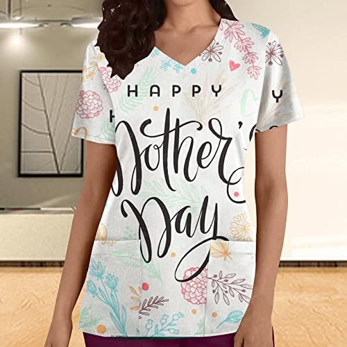 Boldog anyák napját Pólók Női Bozót, Maximum a Zsebéből, Szép Virágos Grafikus Póló, Alkalmi, Rövid Ujjú Blúz