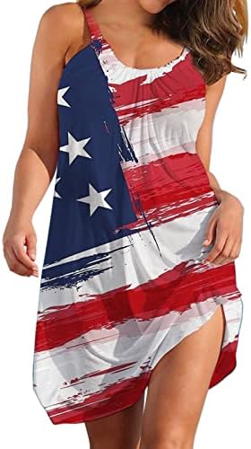 Nyári Ruhák Nők 2023 Egyszerű USA Zászló, póló Ruha Amerikai Zászló Elegáns Ruhák, Divat Esküvő