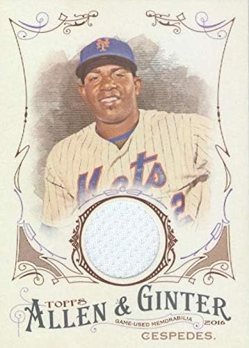 Yoenis Cespedes játékos kopott jersey-i javítás baseball kártya (New York Mets) Topps Allen & Ginters FSRBYC - MLB