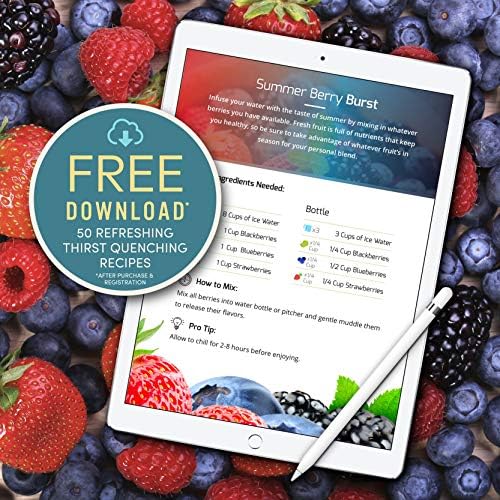 Infúzió Pro 24 oz Gyümölcs Infúzió Palack Íze Infúzióval, majd Flip Top Fedél : Hüvely Szigetelt & Gyümölcs Beadni Víz eBook