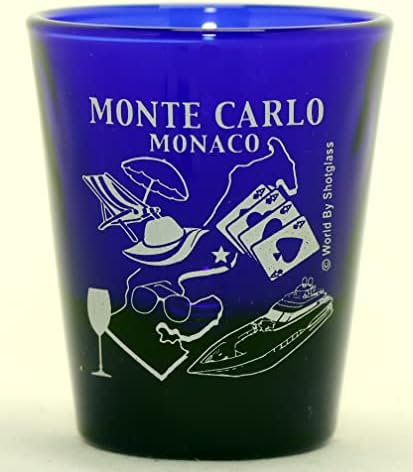 Monte Carlo Monaco Kobalt Kék Klasszikus Design Pohár