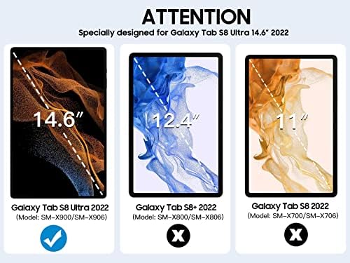 TiMOVO [2db Képernyő Védő Kompatibilis Galaxy Tab S8 Ultra 14.6 hüvelyk 2022, csillogásmentes/Anti-Ujjlenyomat/Döntetlen