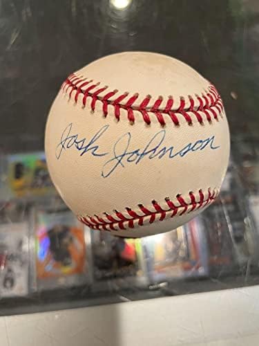 Josh Johnson Néger Liga Egyetlen Dedikált Baseball Szövetség Tónusú - Dedikált Baseball