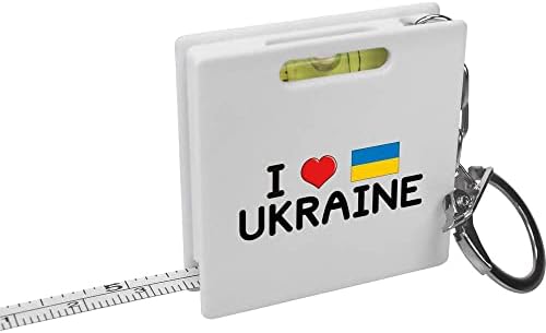 Azeeda 'Szeretem Ukrajna' Kulcstartó mérőszalag/Szellem Szinten Eszköz (KM00027277)