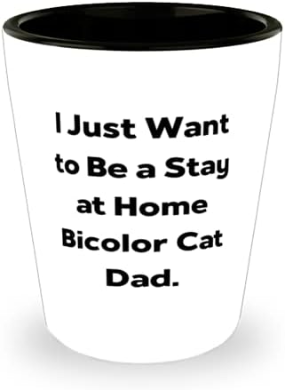 Inspire Bicolor Macska Ajándékot, én Csak azt Akarom, hogy Maradj Otthon Bicolor Macska Apa, Nyaralás Poharat A Bicolor Macska