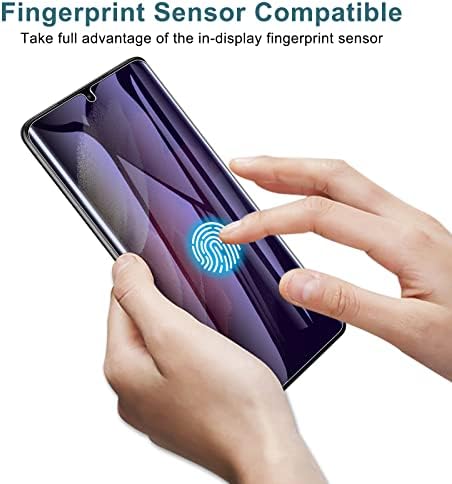 LYWHL [2+2 Csomag] a Samsung Galaxy S21 Ultra Privacy Screen Protector [Támogatást Ujjlenyomat-AZONOSÍTÓ] Anti-Kék Fény a