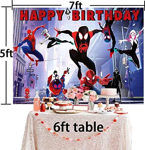Miles Morales Hátteret Fiúk Születésnapi Party Kellékek Spider-Fiú Fotózás Spider-Gwen Zászló Dekoráció Gyermekek Spider-Vers