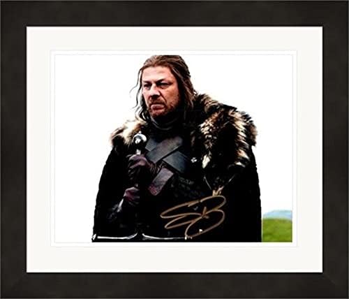 Autogramot Raktár 653219 Sean Bean Dedikált 8 x 10. Fotó - Game of Thrones, Ned Stark - Nem.SC2 Gubancos & Keretben